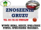 Zniesienie gruzu do kontenera, cennik tel 504-746-203, gruz kontener, wywóz