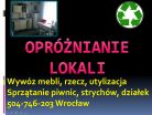 Sprzątanie garażu, cena tel 504-746-203, opróżnienie garażu, Wrocław