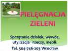 ile kosztuje sprzątanie ogródka, posprzątanie działki ? tel 504-746-203