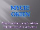 Mycie okien, cennik, tel 504-746-203, Wrocław, mycie okna cena