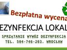Usługi dezynfekcji cena, tel. 504-746-203. Sprzątanie nieczystości, Wrocław