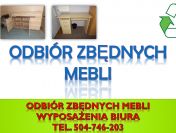 Utylizacja mebli z biurowych, tel. 504-746-203. Odbiór mebli z biura, cena